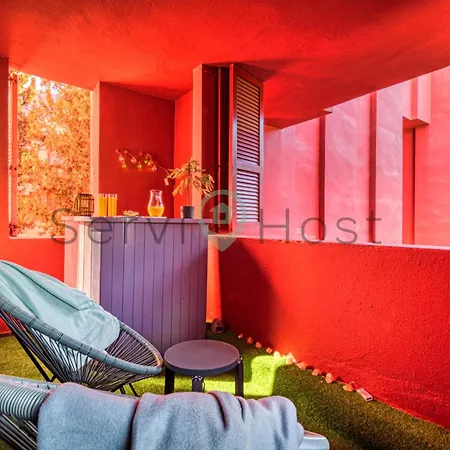 Breathtaking Loft La Muralla Roja, Wifi, 2br Apartment