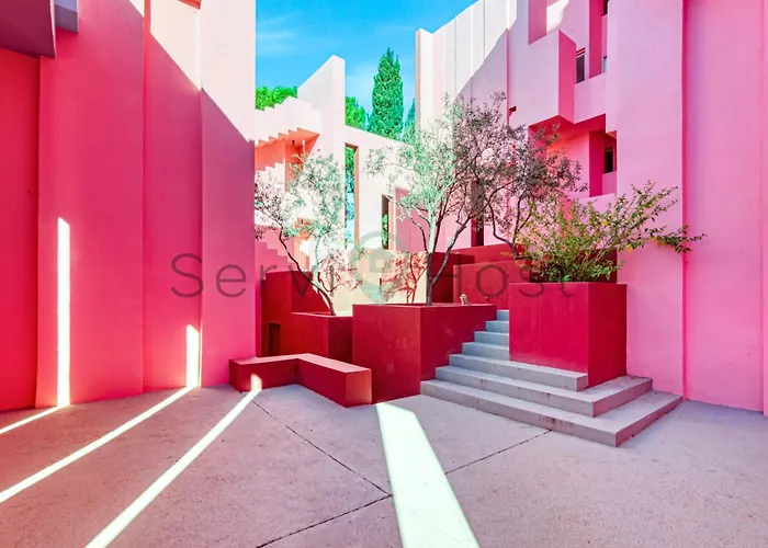 Breathtaking Loft La Muralla Roja, Wifi, 2br 公寓 卡尔佩