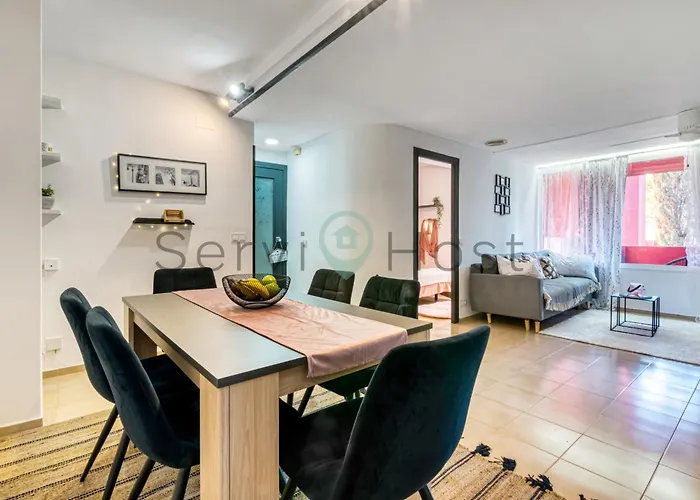 公寓 Breathtaking Loft La Muralla Roja, Wifi, 2br 卡尔佩