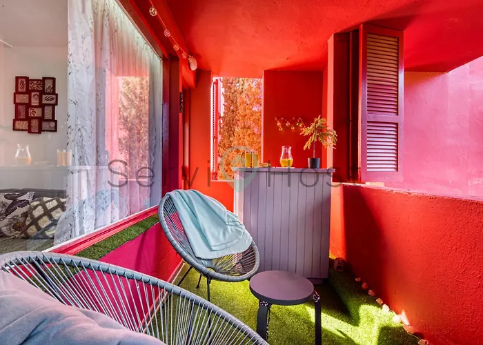 公寓 Breathtaking Loft La Muralla Roja, Wifi, 2br *