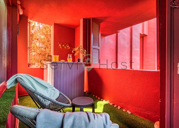 Breathtaking Loft La Muralla Roja, Wifi, 2br 公寓