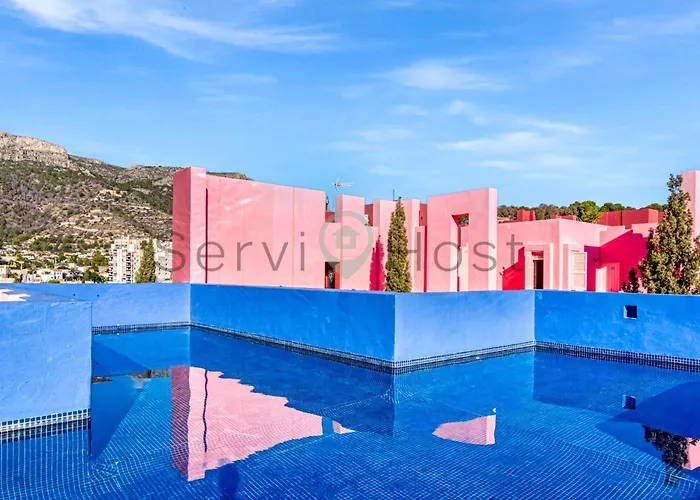 Breathtaking Loft La Muralla Roja, Wifi, 2br 公寓 卡尔佩