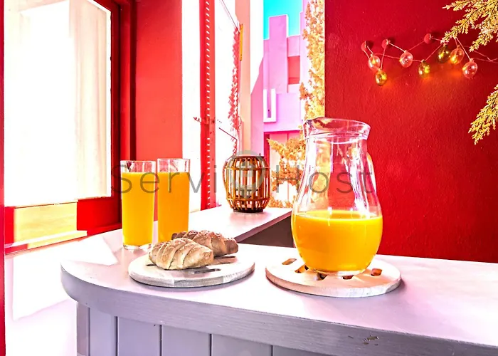 公寓 Breathtaking Loft La Muralla Roja, Wifi, 2br 卡尔佩